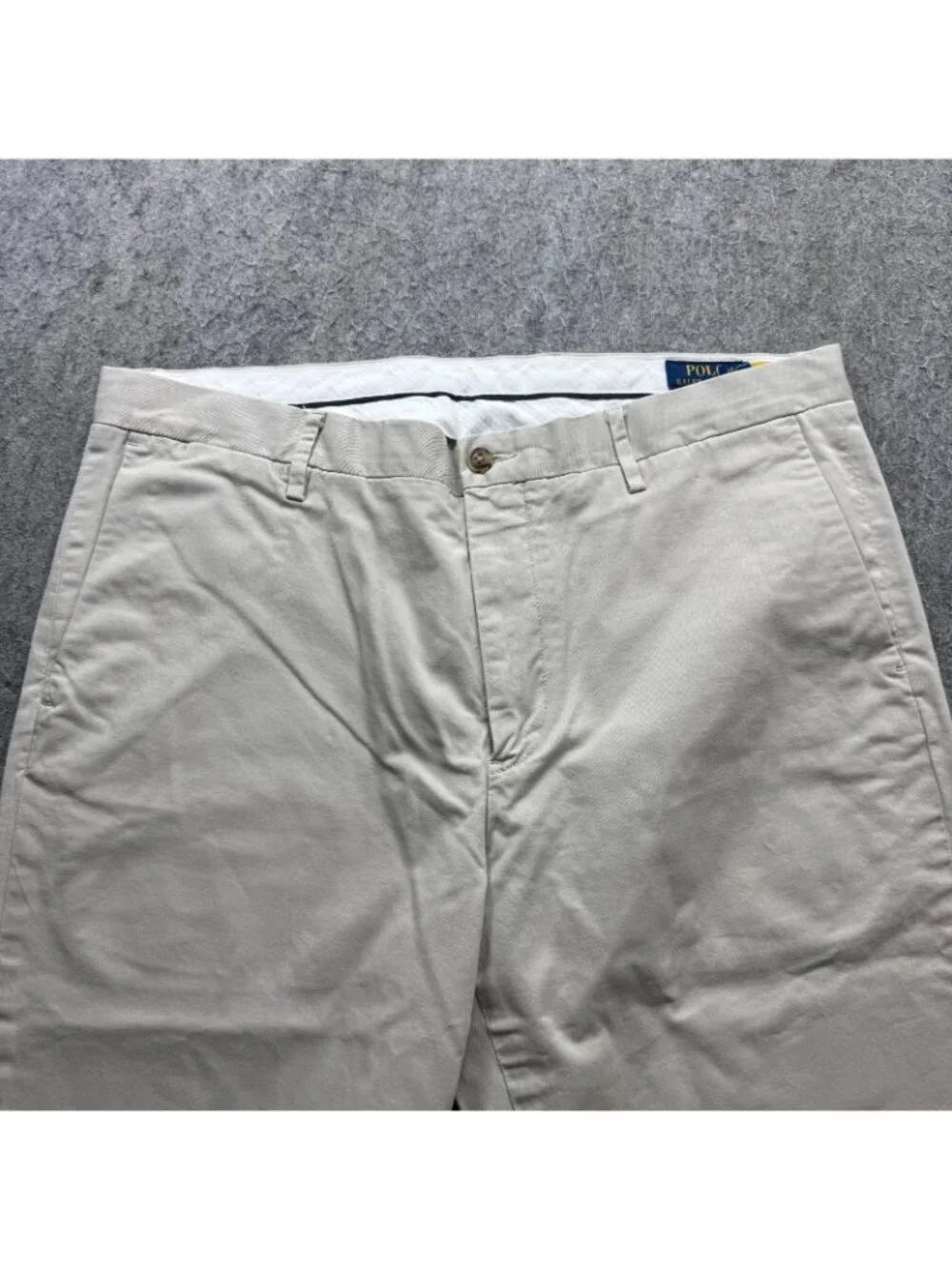 Polo Ralph Lauren Pants Men 36 x 32 Beige Stretch Straight Fit Chino b154